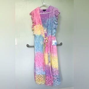 BRAND NEW! Majorelle Rainbow wrap around maxi dress